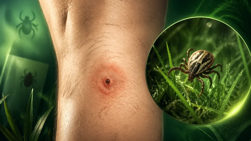 Лечение укуса клеща. Фото сгенерировано нейросетью GPT Images