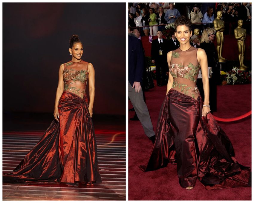 Холли Берри повторила образ 2002 года. Фото: vogue.com