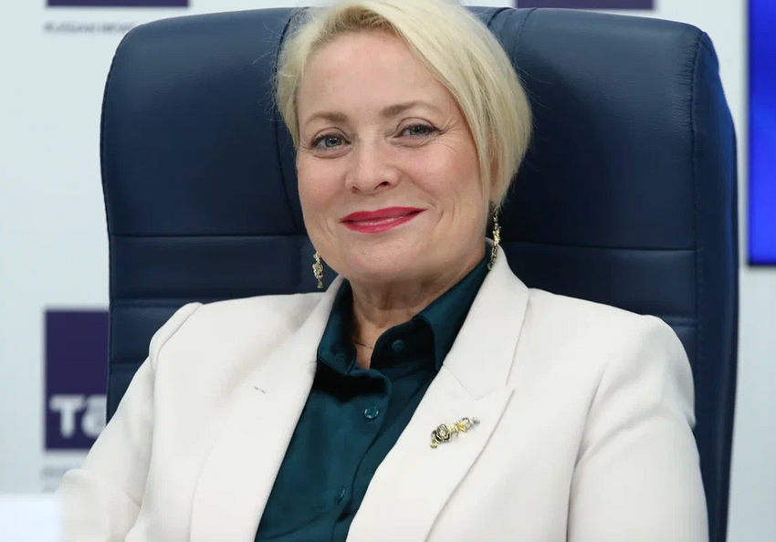 Светлана Пермякова на презентации картины