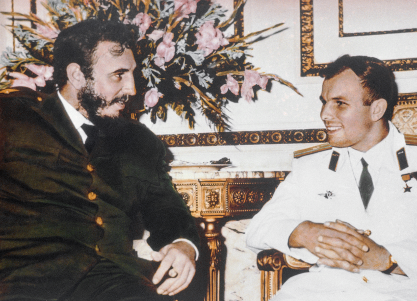 Гагарин с Фиделем Кастро. Фото: legion-media.ru