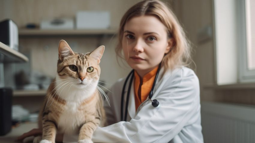 После 9 лет  у всех котиков начинаются проблемы со здоровьем. Фото сгенерировано нейросеть midjourney.com по мотивам публикации