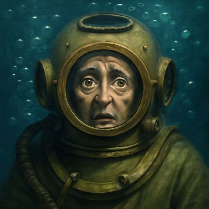 На Сахалине пенсионерка-дайвер сутки провела в воде, где ее забыл инструктор. Фото сгенерировано нейросетью Perplexity по материалам статьи.