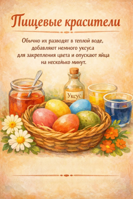 Пищевые красители. Фото сгенерировано нейросетью GPT Images