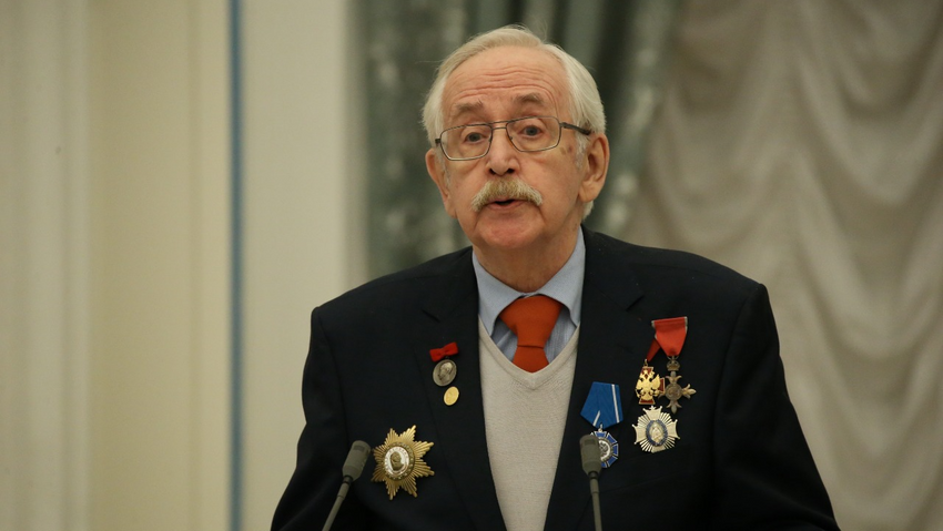 89-летний киноактер, режиссер кино и мультипликации, сценарист, писатель и народный артист РСФСР Василий Ливанов. Фото: legion-media.ru
