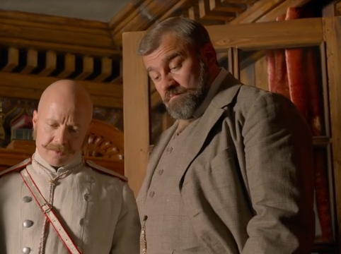 Кадр из фильма "Хитровка. Знак четырёх", реж. Карен Шахназаров, компания Мосфильм, 2023 год