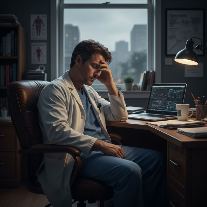 В Башкирии главврач выдумал 485 пациентов, чтобы выполнить госплан ради премии. Фото сгенерировано нейросетью Perplexity по материалам статьи.