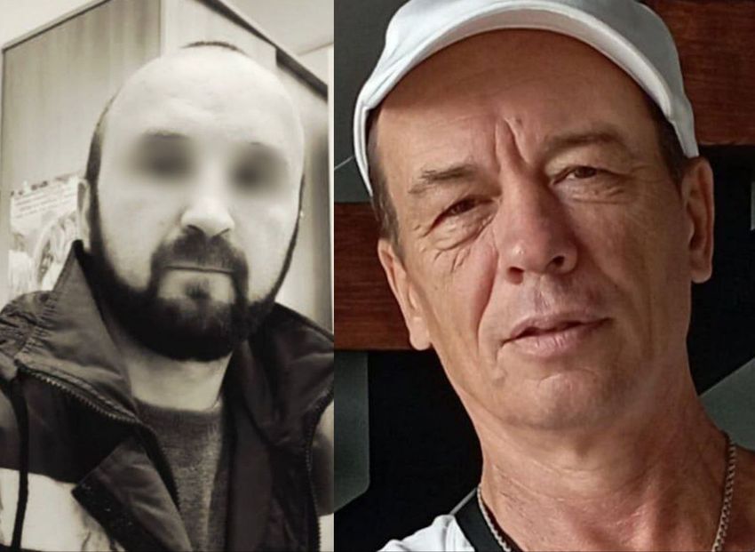 Убитый фельдшер Александр и 53-летний преступник Владислав. Фото: t.me/babr_mash