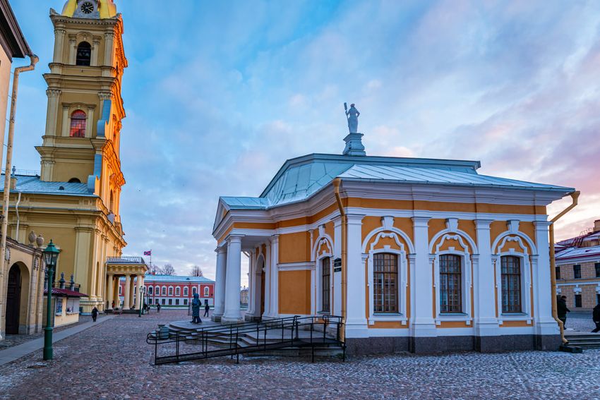 Ботный домик в Петропавловской крепости. Фото: Лицензионный фотобанк СПб ГБУ "ГТИБ"