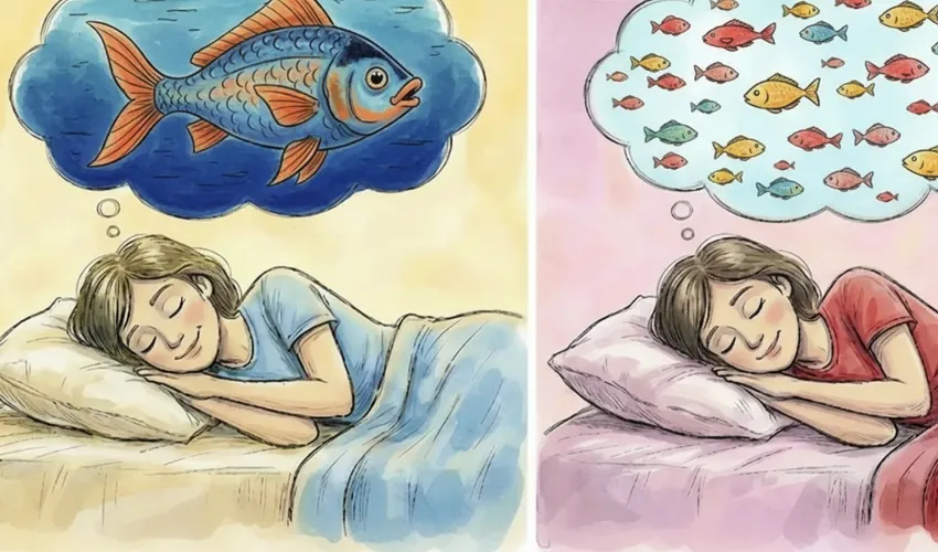 Количество рыбы во сне играет большую роль. Коллаж: Сорокина Екатерина, фото сгенерировано нейросетью Nano Banana