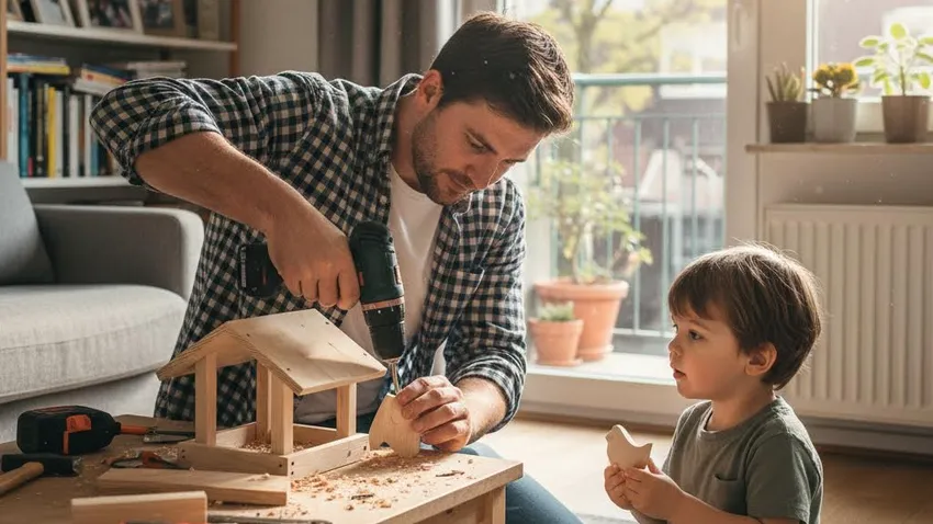 Кормушка в домашних условиях. Фото сгенерировано нейросетью Nano Banana