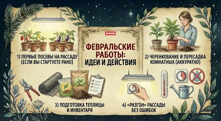 Что делать в феврале 2026 года. Коллаж: Гавришева Анна