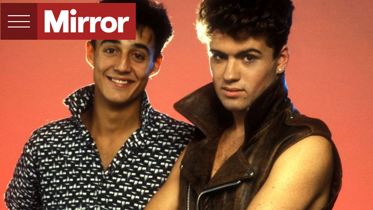 Дуэт Wham! Фото: mirror.co.uk