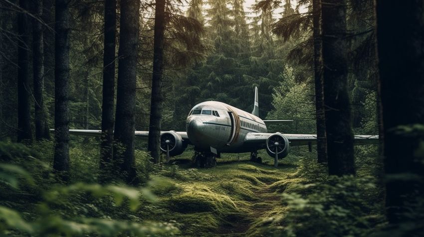 В Сочи самолет при посадке на взлетно-посадочную полосу сбил дикого зайца. Фото сгенерировано нейросетью midjourney.com по материалам статьи