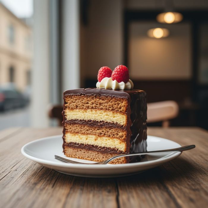 В США женщина подала на развод после 25 лет брака из-за съеденного мужем торта. Фото сгенерировано нейросетью Perplexity по материалам статьи.