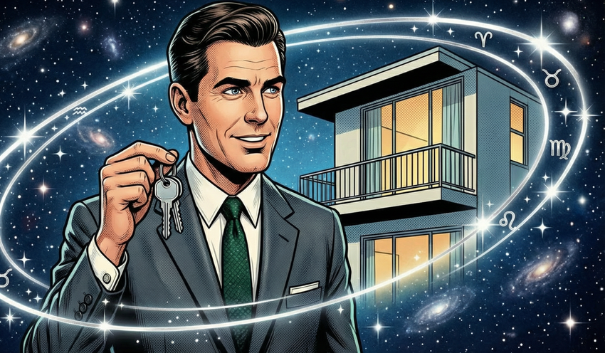В апреле 2026 года Козерогам предстоит решить вопросы недвижимости. Фото сгенерировано нейросетью Nano Banana