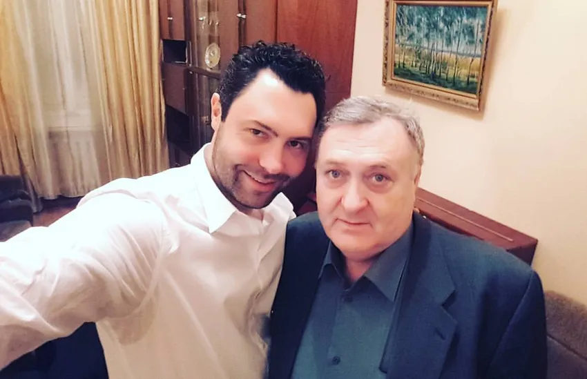 Евгений с отцом Виктором Евгеньевичем. Фото: личный архив