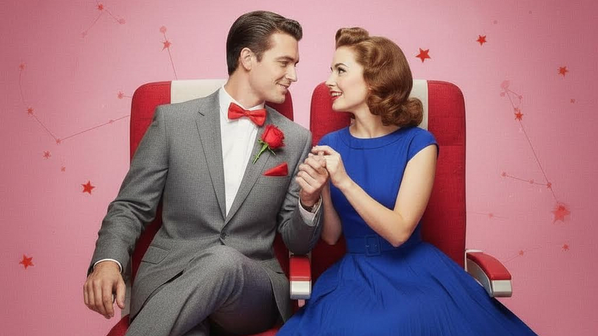 Одинокие женщины-Козероги в 2026 году могут встретить любовь в самолете. Фото сгенерировано нейросетью Nano Banana