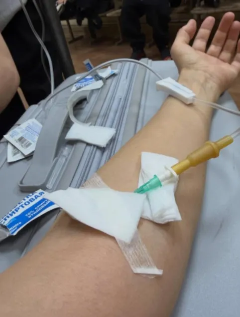 Татьяна Буланова под капельницей. ФОТО: соцсети