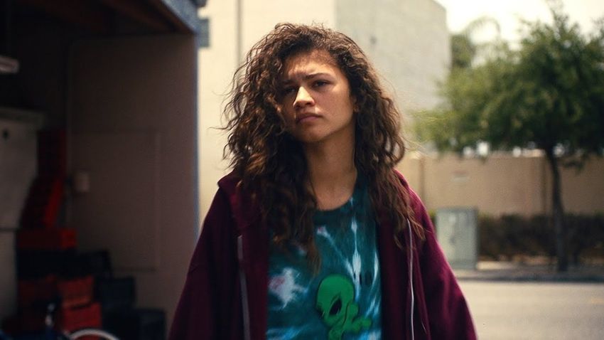 Кадр из сериала "Эйфория", 1 сезон, реж. Сэм Левинсон, дистрибьютор Hulu и HBO Max, 2019 год