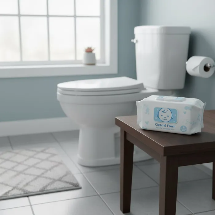 Во Владивостоке огромное количество влажных салфеток парализовало коллектор. Фото сгенерировано нейросетью Perplexity по материалам статьи.