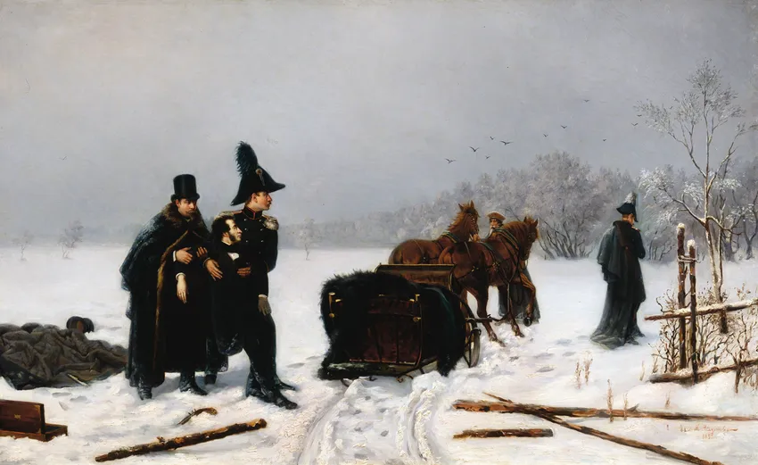 Дуэль Пушкина с Дантесом. А. А. Наумов, 1884 г. Фото: wikipedia.org