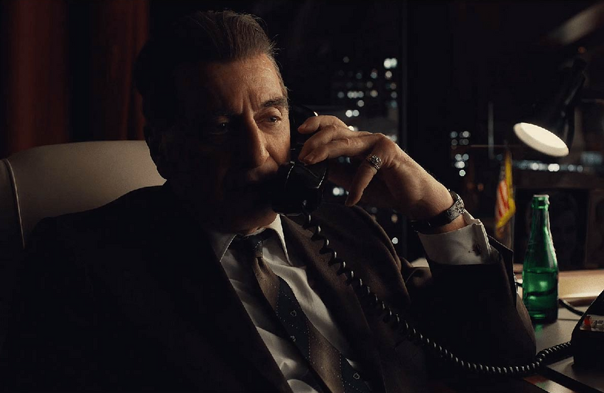 Кадр из кинофильма "Ирландец" (2019), реж. Мартин Скорсезе