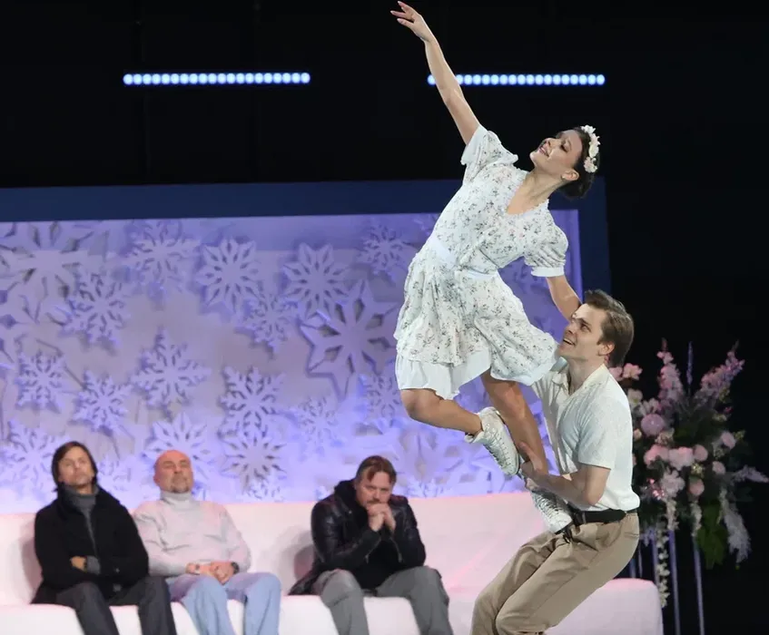 Анна Щербакова и Константин Раскатов во время выступления. ФОТО: Юрий Феклистов