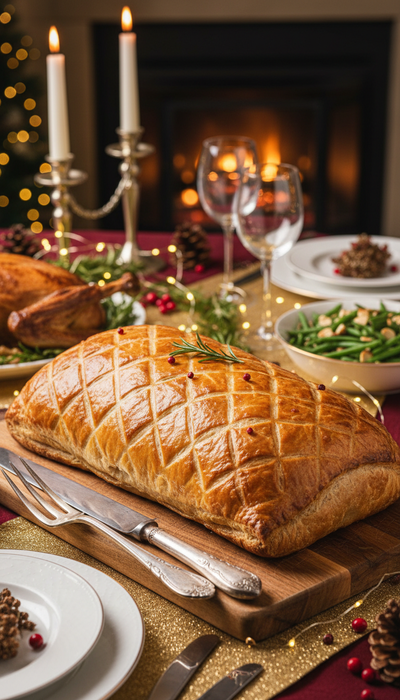 Говядина «Веллингтон». Фото сгенерировано нейросетью Nano Banana