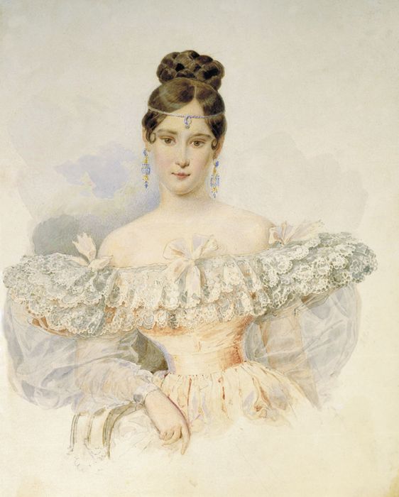 Портрет Н. Н. Пушкиной работы Александра Брюллова (1831—1832 гг.). Фото: wikipedia.org 