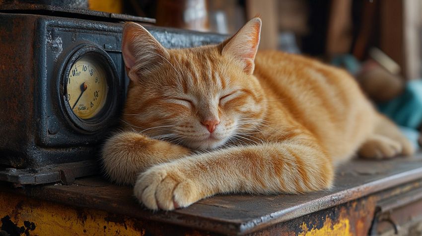 Почему коты мурлыкают, до сих пор остается загадкой. Фото сгенерировано нейросетью midjourney.com по мотивам публикации