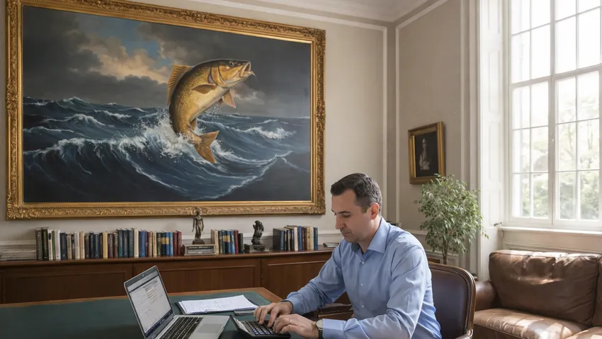 Рыбам в 2026 году нужно вести строгий учет доходов и расходов. Фото сгенерировано нейросетью Nano Banana