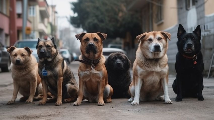 На Урале алабай со стаей дворняг напал на второклассника, ребенка спас прохожий. Фото сгенерировано нейросетью midjourney.com по материалам статьи