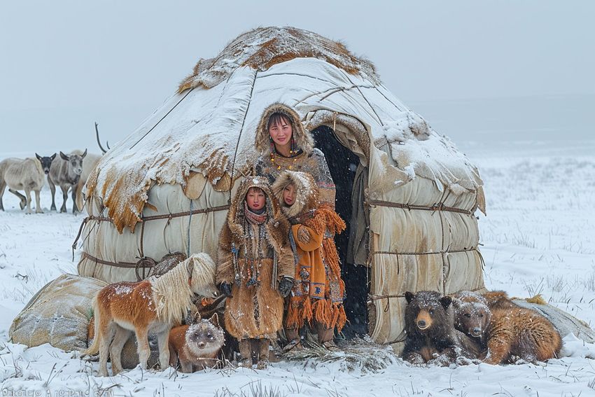 Хозяйки чумов, юрт и яранг почувствуют себя более защищенными. ФОТО СГЕНЕРИРОВАНО НЕЙРОСЕТЬЮ MIDJOURNEY.COM ПО МАТЕРИАЛАМ СТАТЬИ