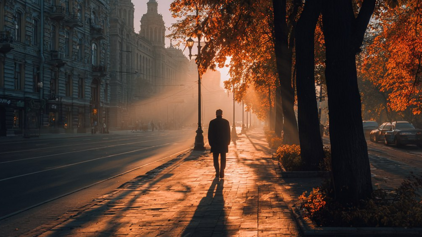 В Москве и Подмосковье октябрь будет близок к климатической норме. Фото сгенерировано нейросетью Midjourney 