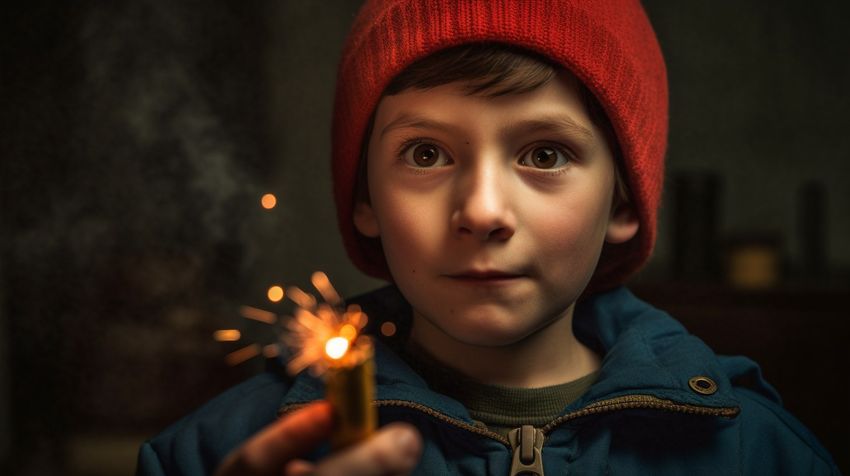 Мальчик лишился пальца из-за взорвавшейся в руке петарды. ФОТО СГЕНЕРИРОВАНО НЕЙРОСЕТЬЮ MIDJOURNEY.COM ПО МАТЕРИАЛАМ СТАТЬИ