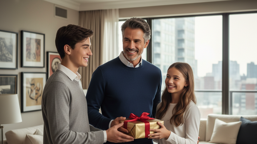 Топ-20 подарков для папы на любой вкус и бюджет. Фото сгенерировано нейросетью GPT-Image