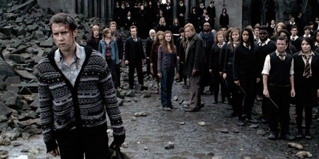 Невилл Долгопупс. Кадр из фильма "Гарри Поттер и Дары смерти. Часть 2", реж. Дэвид Йейтс, Warner Bros. Pictures, 2011 год