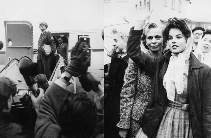 Прощание Элвиса и Присциллы, 2 марта 1960 года. Папарацци засняли этот момент. ФОТО: соцсети