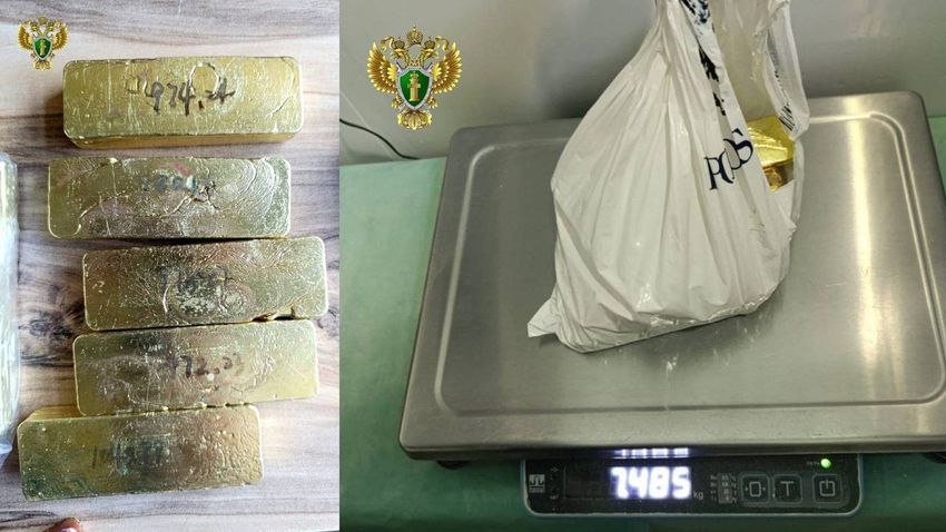 В Забайкалье таможенники задержали гражданина Китая с полным чемоданом золота. Фото: t.me/babr_mash