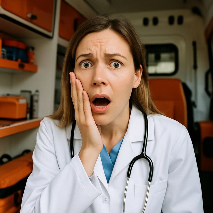 В Нижнем Новгороде рожающая женщина избила 37-летнего фельдшера. Фото сгенерировано нейросетью Perplexity по материалам статьи.