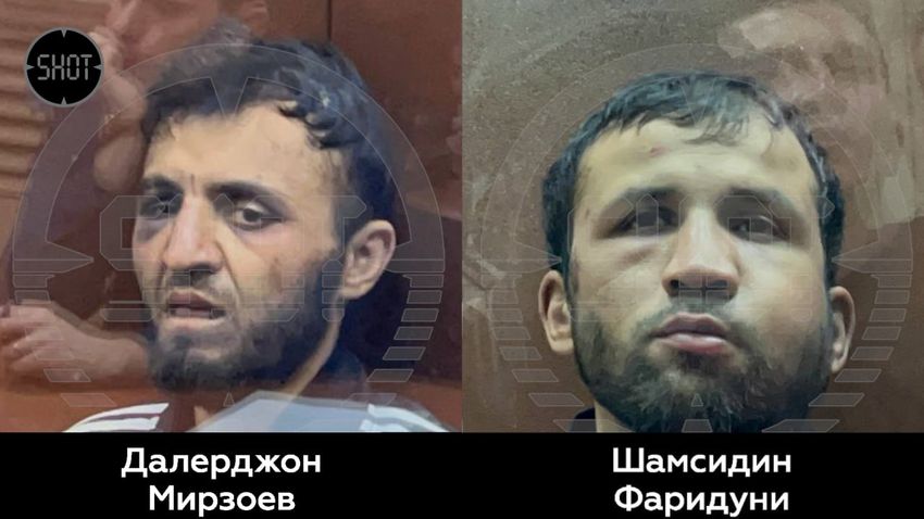 Далерджон Мирзоев И Шамсидин Фаридуни, устроившие теракт 22 марта . Фото: t.me/shot_shot