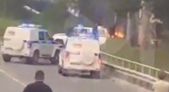 На Камчатке подозреваемый в убийстве мужчина поджег себя, чтобы избежать ареста. Фото: @breakingmash