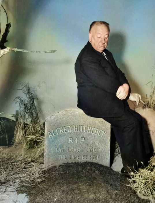Боялся смерти жены и ушел раньше нее на два года. Фото: alfredhitchcock.com