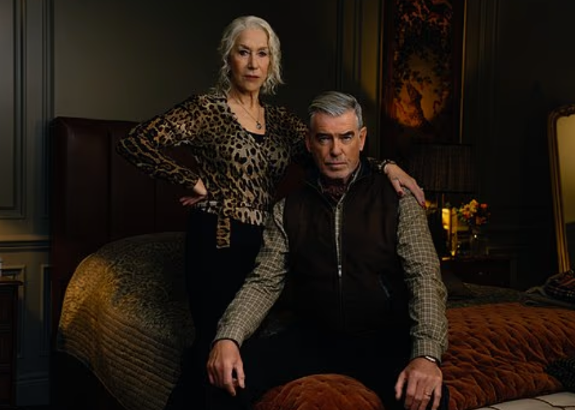 Хелен Миррен и Пирс Броснан в сериале «МообЛэнд». Так выглядит брачный союз воротил криминального мира. ФОТО: соцсети