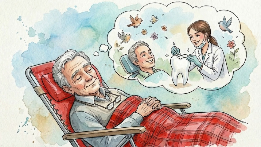 Лечить или вырвать зуб во сне. Коллаж: Сорокина Екатерина, фото сгенерировано нейросетью Nano Banana