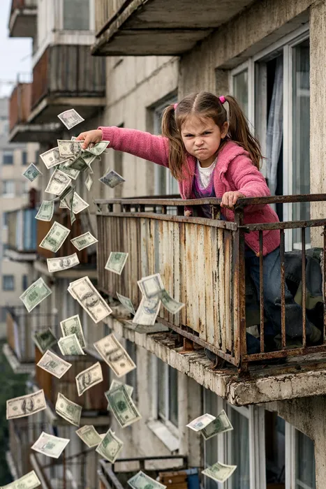 В Москве 7-летняя девочка отомстила маме после ссоры, выкинув в окно $88 тыс. Фото сгенерировано нейросетью midjourney.com по материалам статьи