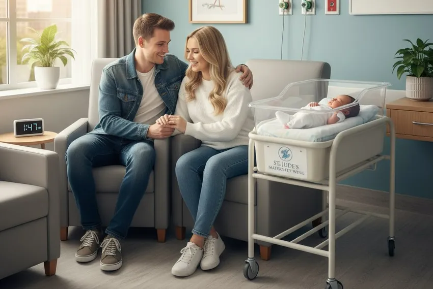 В Красноярске закроют два роддома из-за отсутствия пациентов. Фото сгенерировано нейросетью Perplexity по материалам статьи.