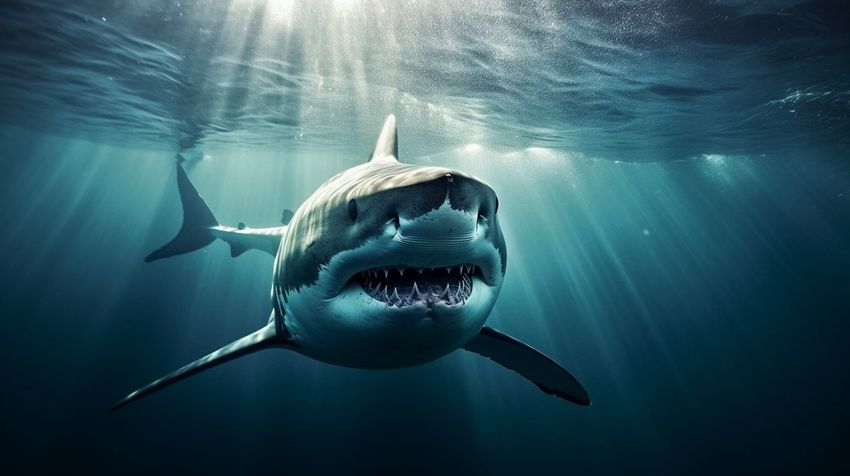 На Мальдивах акула напала на российскую туристку во время подводной экскурсии. Фото сгенерировано нейросетью midjourney.com по материалам статьи