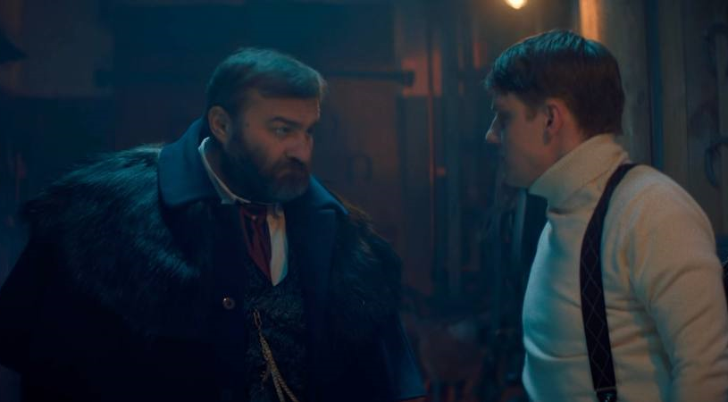 Главные роли в сериале исполнили Павел Табаков и Михаил Пореченков. Кадр из сериала «Купцы и дети», 2025, реж. Сергей Осипьян