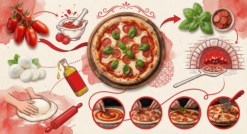 Пицца Пепперони. Фото сгенерировано нейросетью Nano Banana